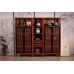 Red Wood Sitting Room Divider
